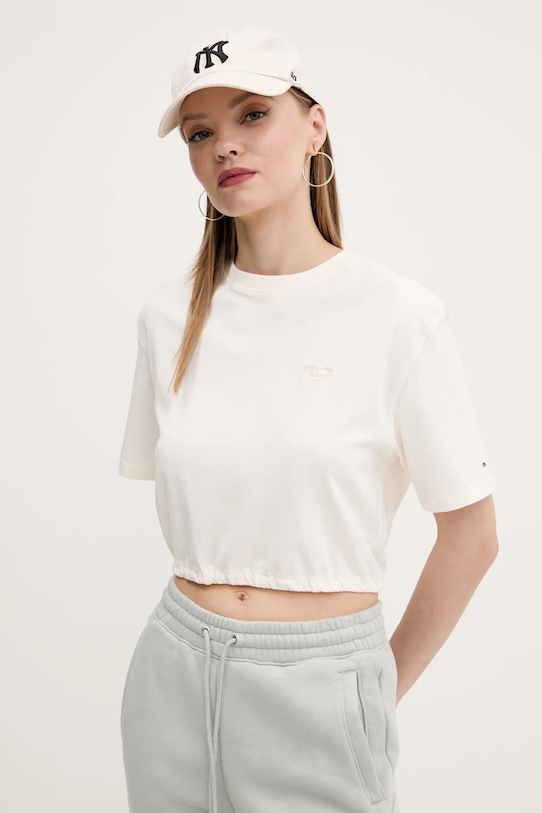 Хлопковая футболка Tommy Jeans, бежевый
Хлопковая футболка Tommy Jeans, бежевый