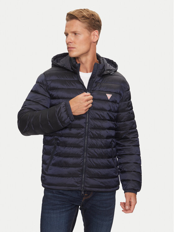 Пуховик стандартного кроя Guess, синий
Пуховик стандартного кроя Guess, синий