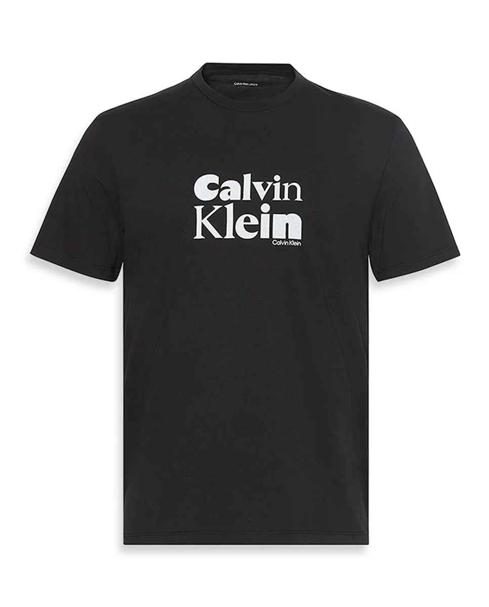 Мужская футболка с нанесенным логотипом Calvin Klein, черный
Мужская футболка с нанесенным логотипом Calvin Klein, черный