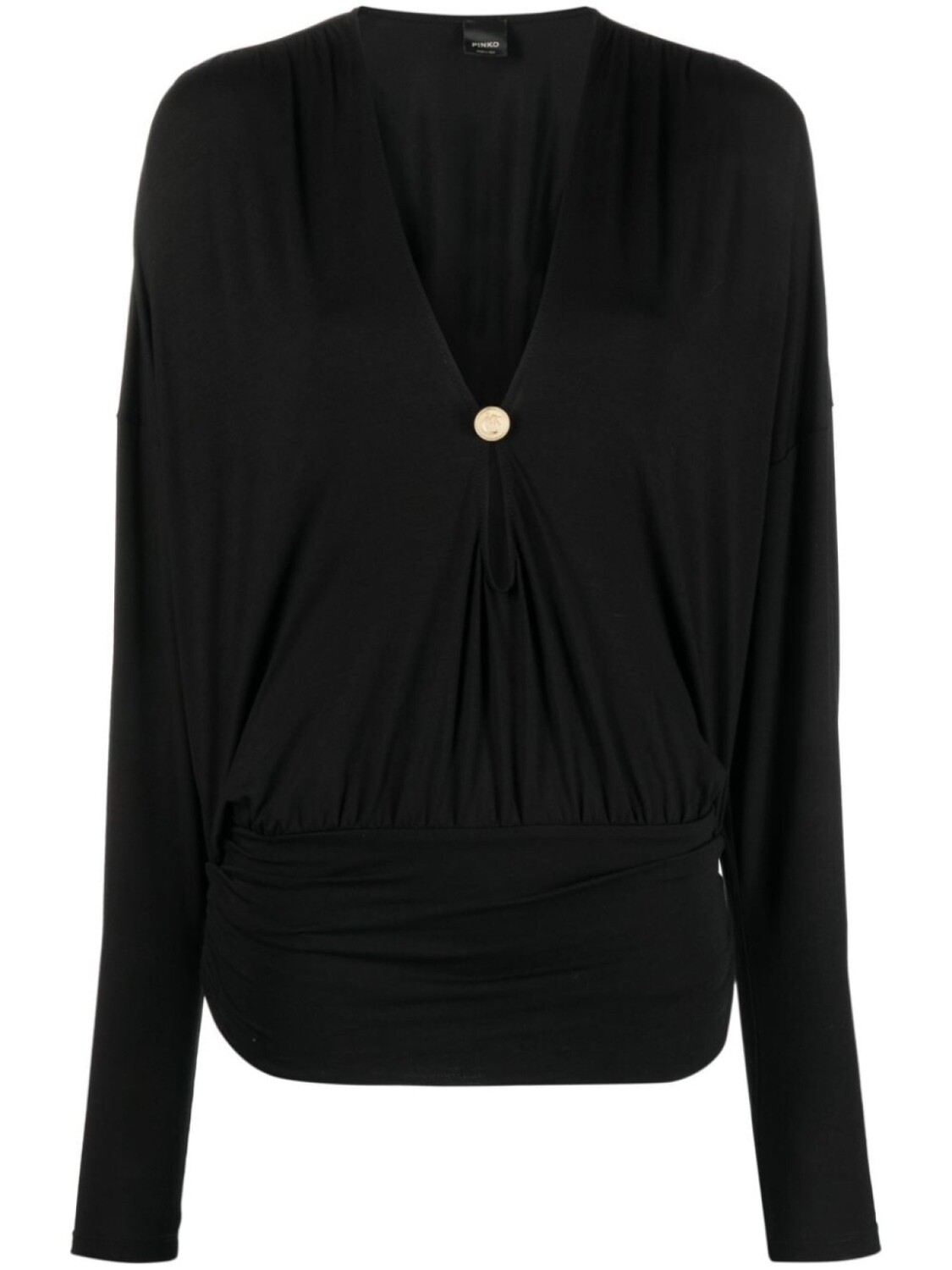 PINKO топ с драпировкой и вырезами, черный
PINKO топ с драпировкой и вырезами, черный