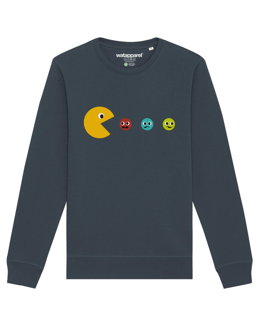 Свитер Watapparel Sweatshirt Pacmännchen, антрацит
Свитер Watapparel Sweatshirt Pacmännchen, антрацит