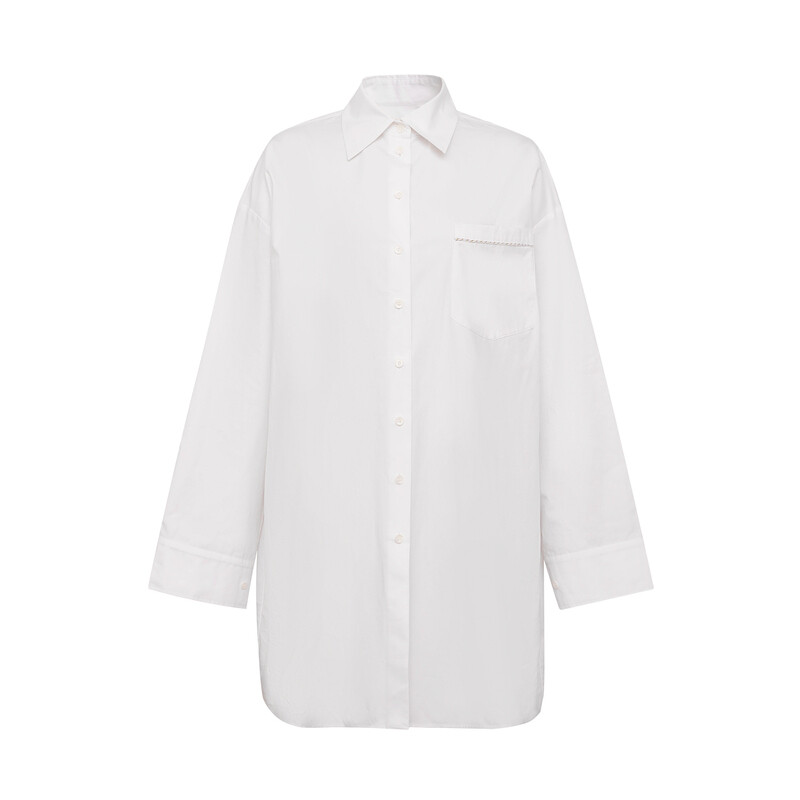 Повседневная свободная рубашка Deep Breath с длинными рукавами, белый
Повседневная свободная рубашка Deep Breath с длинными рукавами, белый