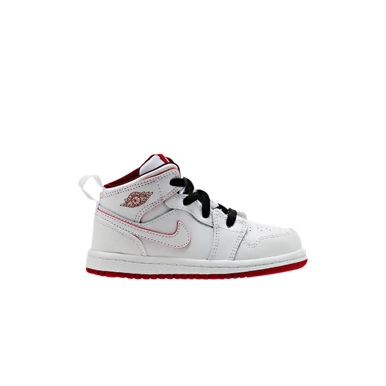 Кроссовки Air Jordan 1 Retro Mid TD 'White Red', красный
Кроссовки Air Jordan 1 Retro Mid TD 'White Red', красный