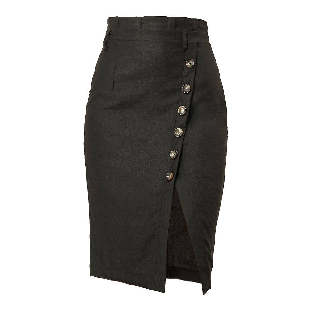 Женская юбка-карандаш с декором на пуговицах и поясом с завязками на талии ALLEGRA K, черный
Женская юбка-карандаш с декором на пуговицах и поясом с завязками на талии ALLEGRA K, черный