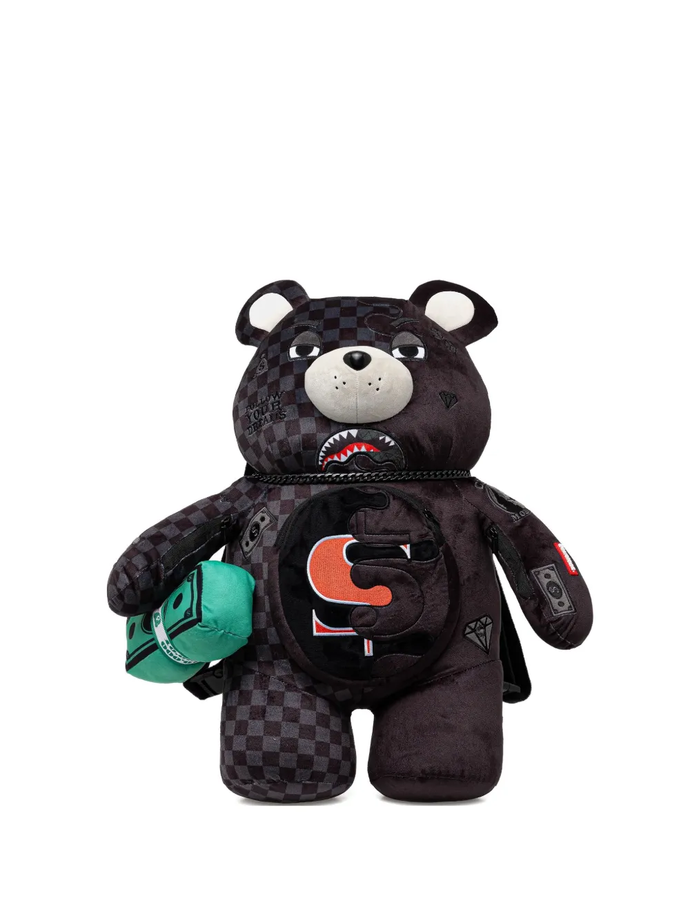 Большой рюкзак Unfinished Shark Teddy Bear в клетку Sprayground, черный
Большой рюкзак Unfinished Shark Teddy Bear в клетку Sprayground, черный