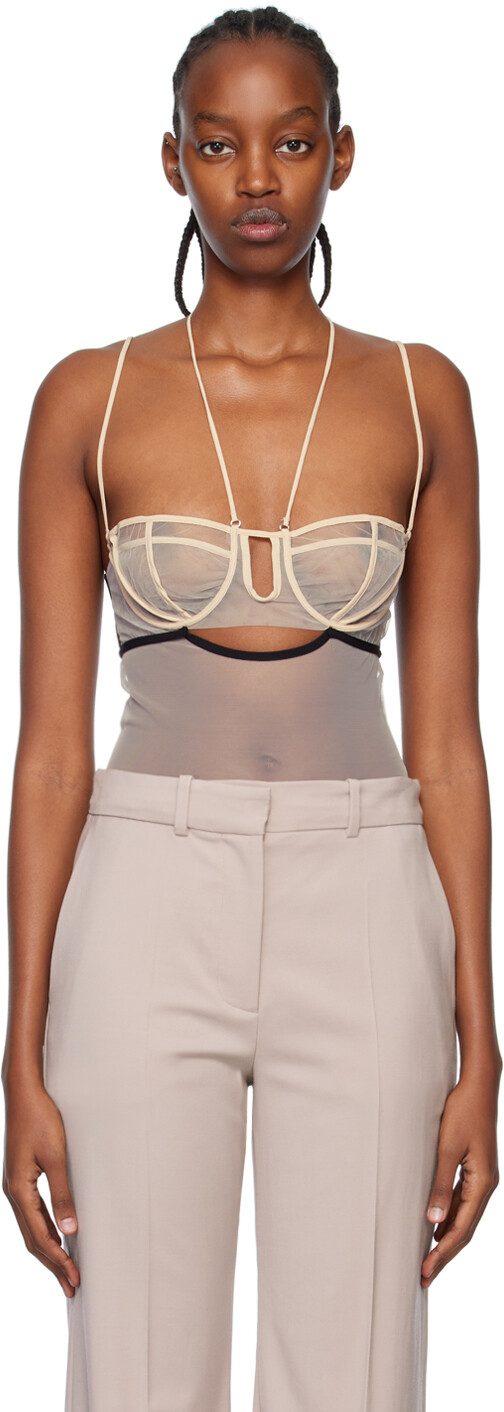 Эксклюзивное бежевое боди SSENSE Nensi Dojaka
Эксклюзивное бежевое боди SSENSE Nensi Dojaka