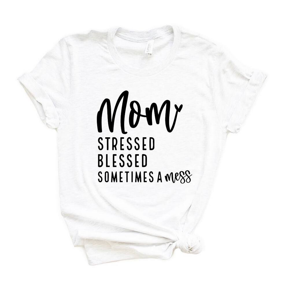 Футболка с короткими рукавами и рисунком Mom Stressed Blessed Simply Sage Market, белый
Футболка с короткими рукавами и рисунком Mom Stressed Blessed Simply Sage Market, белый