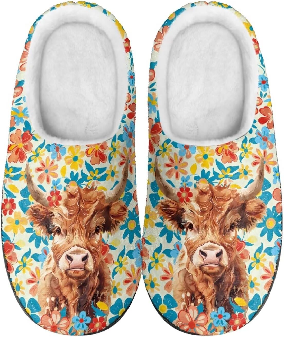 Домашние тапочки Binienty для женщин и мужчин, пушистые, для дома и улицы, удобные, с противоскользящей подошвой, High Land Cow Boho Floral
Домашние тапочки Binienty для женщин и мужчин, пушистые, для дома и улицы, удобные, с противоскользящей подошвой, High Land Cow Boho Floral