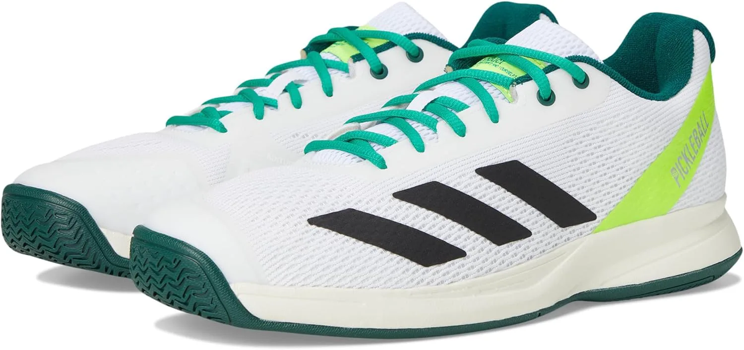 Мужские кроссовки Adidas Courtflash для пиклбола, белый/черный/зеленый
Мужские кроссовки Adidas Courtflash для пиклбола, белый/черный/зеленый