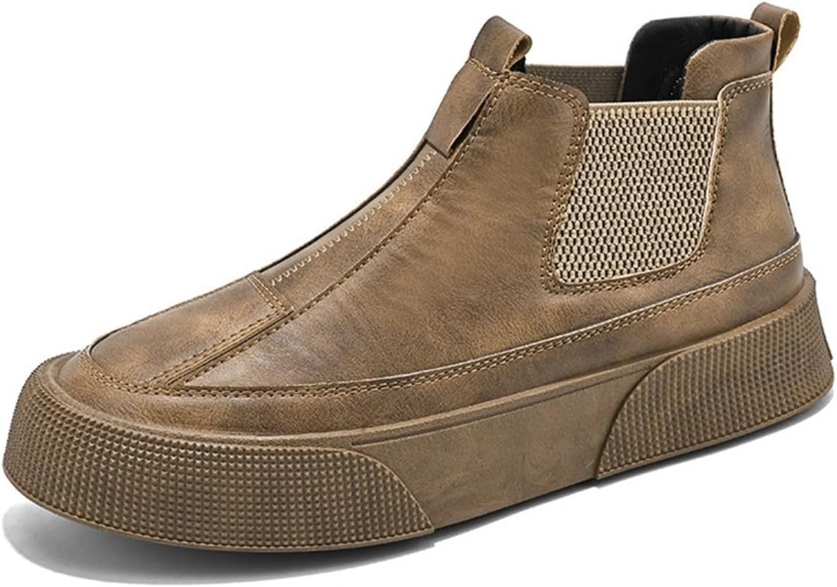 Мужские удобные дышащие кожаные ботинки Челси с толстой подошвой, модные, противоскользящие, с круглым носком, накулачные повседневные ботинки Generic, коричневый
Мужские удобные дышащие кожаные ботинки Челси с толстой подошвой, модные, противоскользящие, с круглым носком, накулачные повседневные ботинки Generic, коричневый