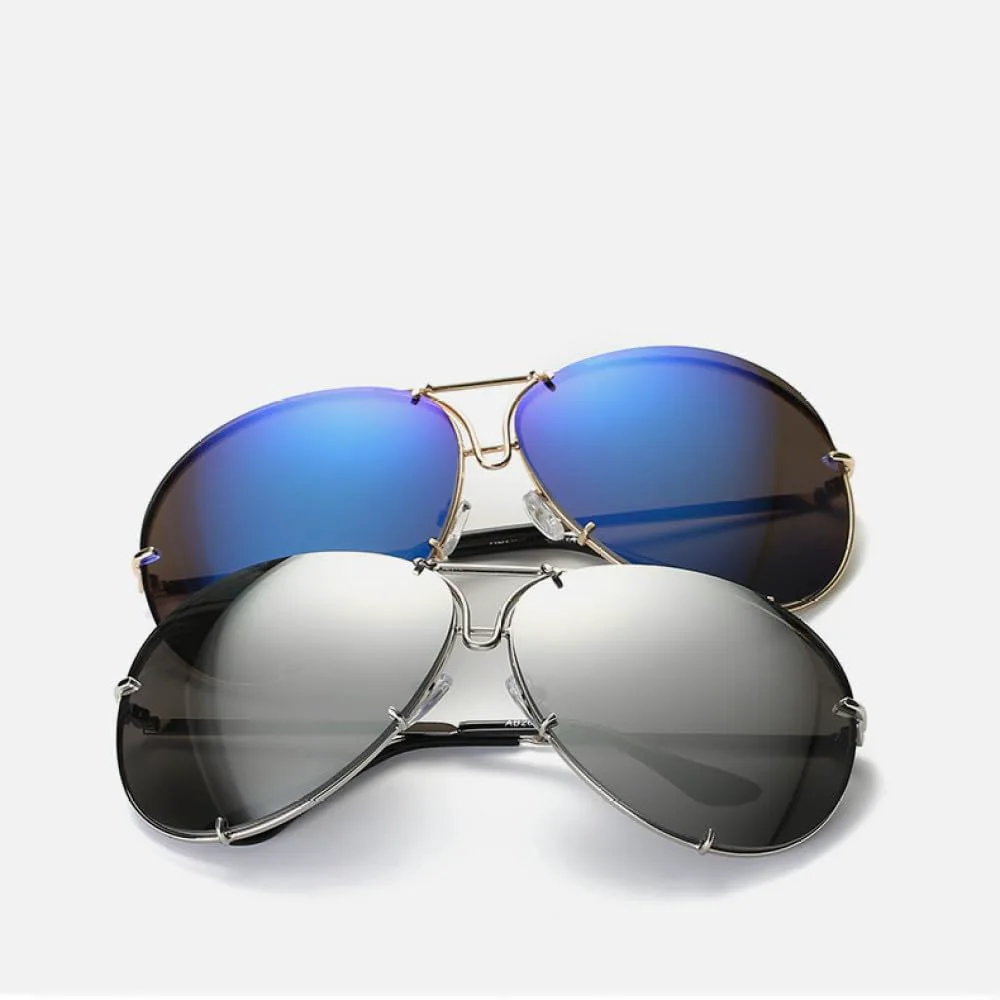 Женские солнцезащитные очки с зеркальными металлическими линзами, модные женские солнцезащитные очки с защитой от УФ-излучения UV400 MTZJH, Silver-silver
Женские солнцезащитные очки с зеркальными металлическими линзами, модные женские солнцезащитные очки с защитой от УФ-излучения UV400 MTZJH, Silver-silver