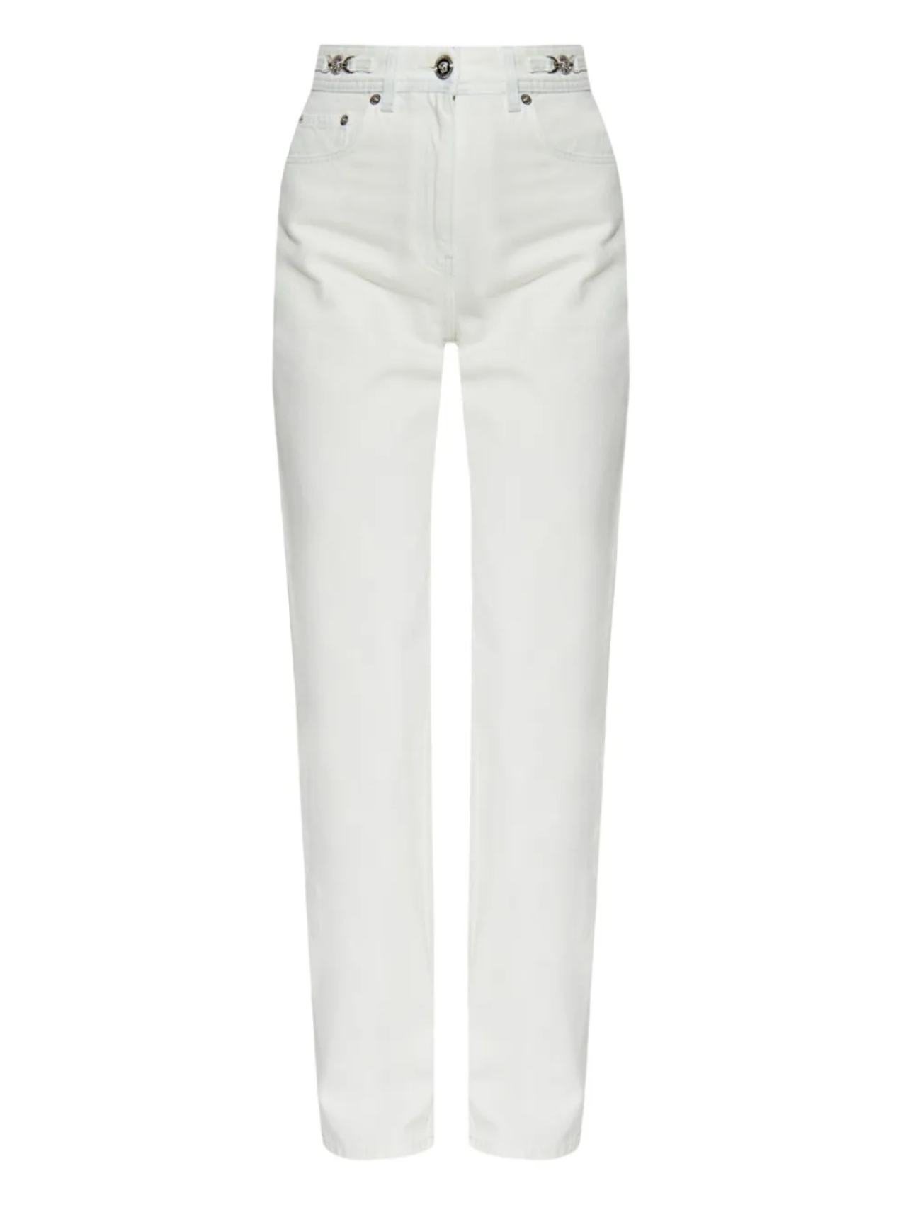 Джинсы Versace с бляшкой Medusa, белый
Джинсы Versace с бляшкой Medusa, белый