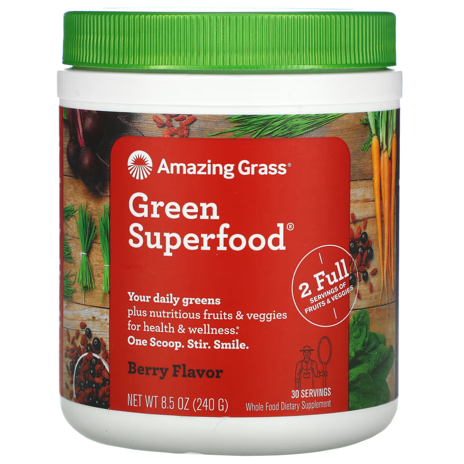 Amazing Grass Green Superfood, ягоды, 240 г
Amazing Grass Green Superfood, ягоды, 240 г