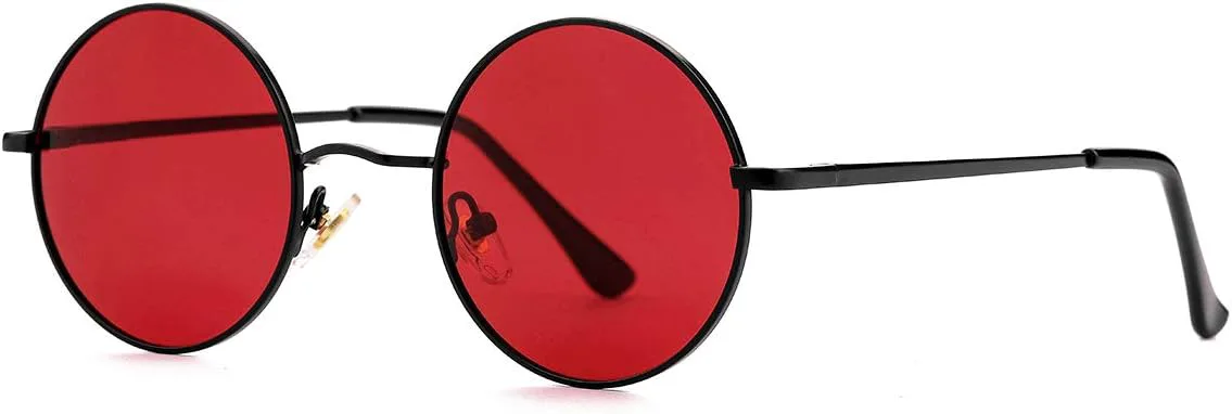 Поляризованные круглые солнцезащитные очки Gleyemor для мужчин и женщин в стиле хиппи, маленькие круглые очки с красными и желтыми линзами, 03 Black/Clear Red
Поляризованные круглые солнцезащитные очки Gleyemor для мужчин и женщин в стиле хиппи, маленькие круглые очки с красными и желтыми линзами, 03 Black/Clear Red