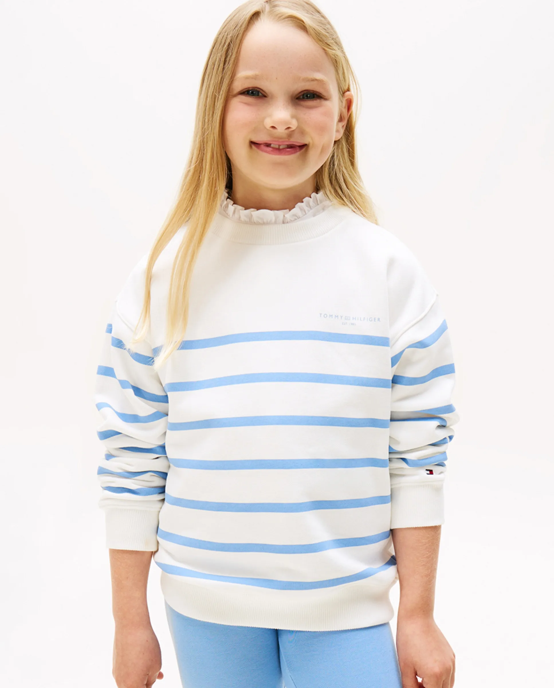 Детское худи с полосками и круглым вырезом Tommy Hilfiger, белый
Детское худи с полосками и круглым вырезом Tommy Hilfiger, белый
