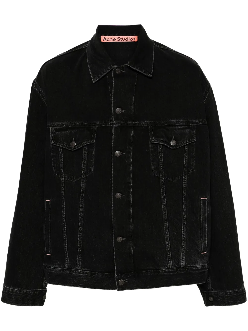 Джинсовая куртка с приспущенными плечами Acne Studios, черный
Джинсовая куртка с приспущенными плечами Acne Studios, черный