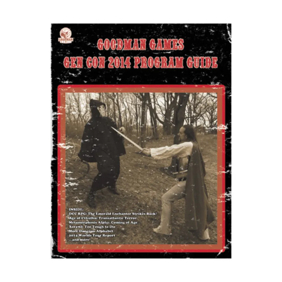 Gen Con 2014 Program Guide w/3 DCCRPG Modules, Dungeon Crawl Classics Role Playing Games (Goodman Games), мягкая обложка
Gen Con 2014 Program Guide w/3 DCCRPG Modules, Dungeon Crawl Classics Role Playing Games (Goodman Games), мягкая обложка