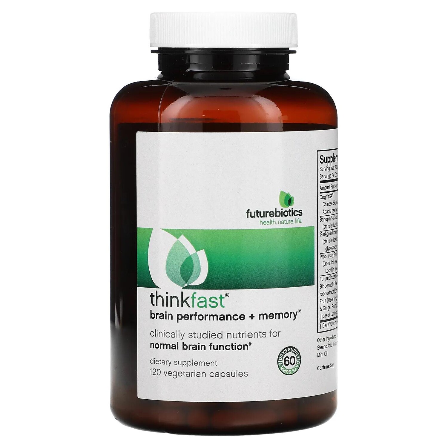 FutureBiotics Thinkfast Brain Performance + Memory 120 Vegetarian Capsules
FutureBiotics Thinkfast Brain Performance + Memory 120 Vegetarian Capsules