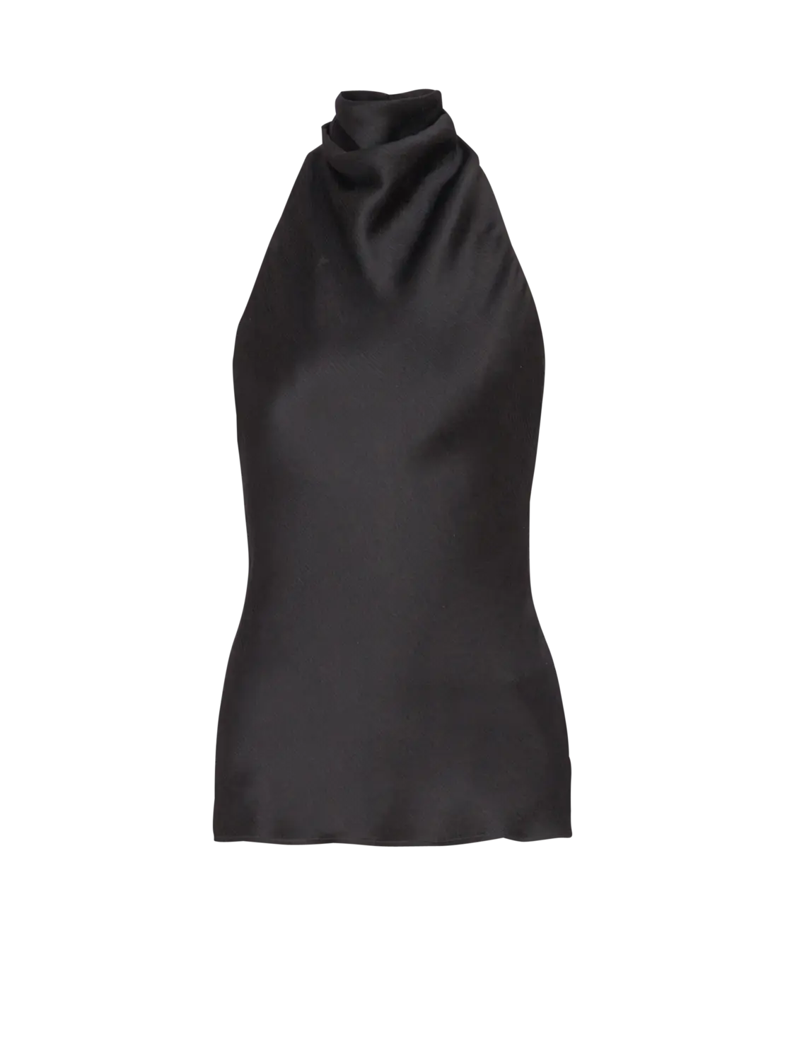 Топ из креп-сатина с открытой спиной Balmain, черный
Топ из креп-сатина с открытой спиной Balmain, черный