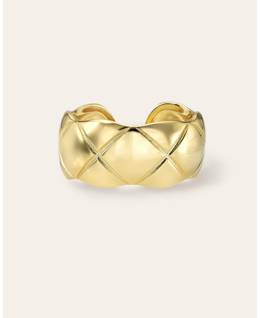 Стеганое кольцо Zoe Lev, Yellow gold vermeil
Стеганое кольцо Zoe Lev, Yellow gold vermeil