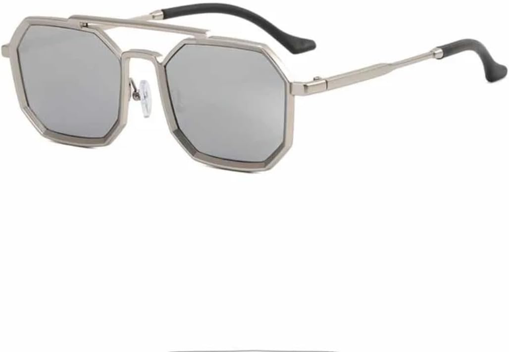 Солнцезащитные очки с защитой UV400 | Металлическая маленькая оправа с двойной перемычкой | Для женщин и мужчин | Для занятий спортом на открытом воздухе и вождения DSVIGF, Silver Silver
Солнцезащитные очки с защитой UV400 | Металлическая маленькая оправа с двойной перемычкой | Для женщин и мужчин | Для занятий спортом на открытом воздухе и вождения DSVIGF, Silver Silver