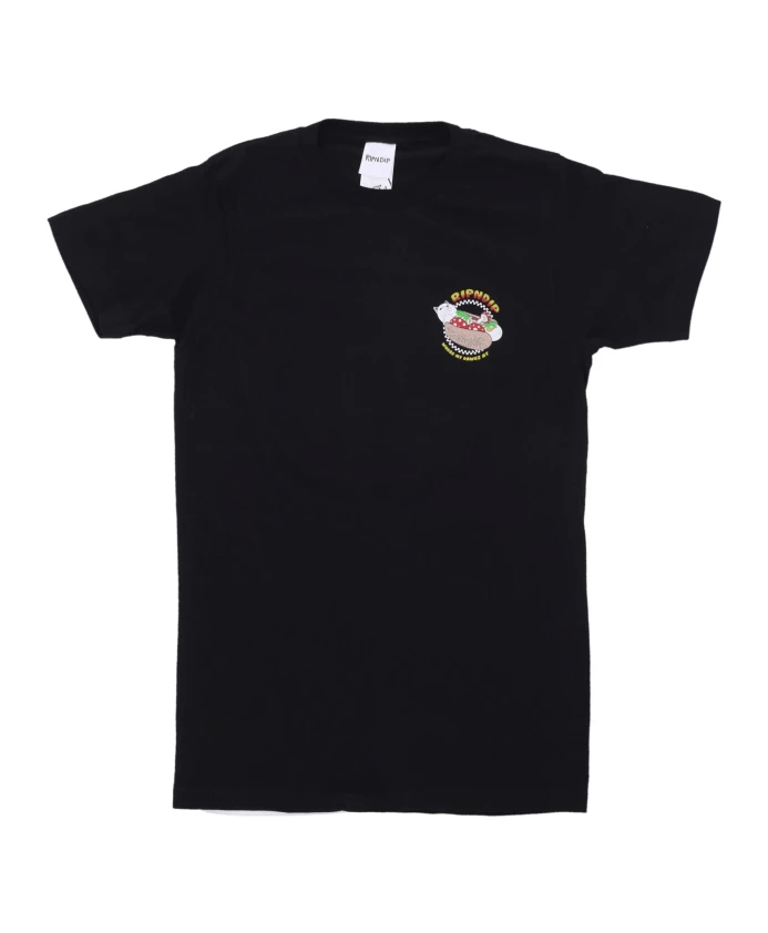 Черная мужская футболка с принтом Ripndip, черный
Черная мужская футболка с принтом Ripndip, черный