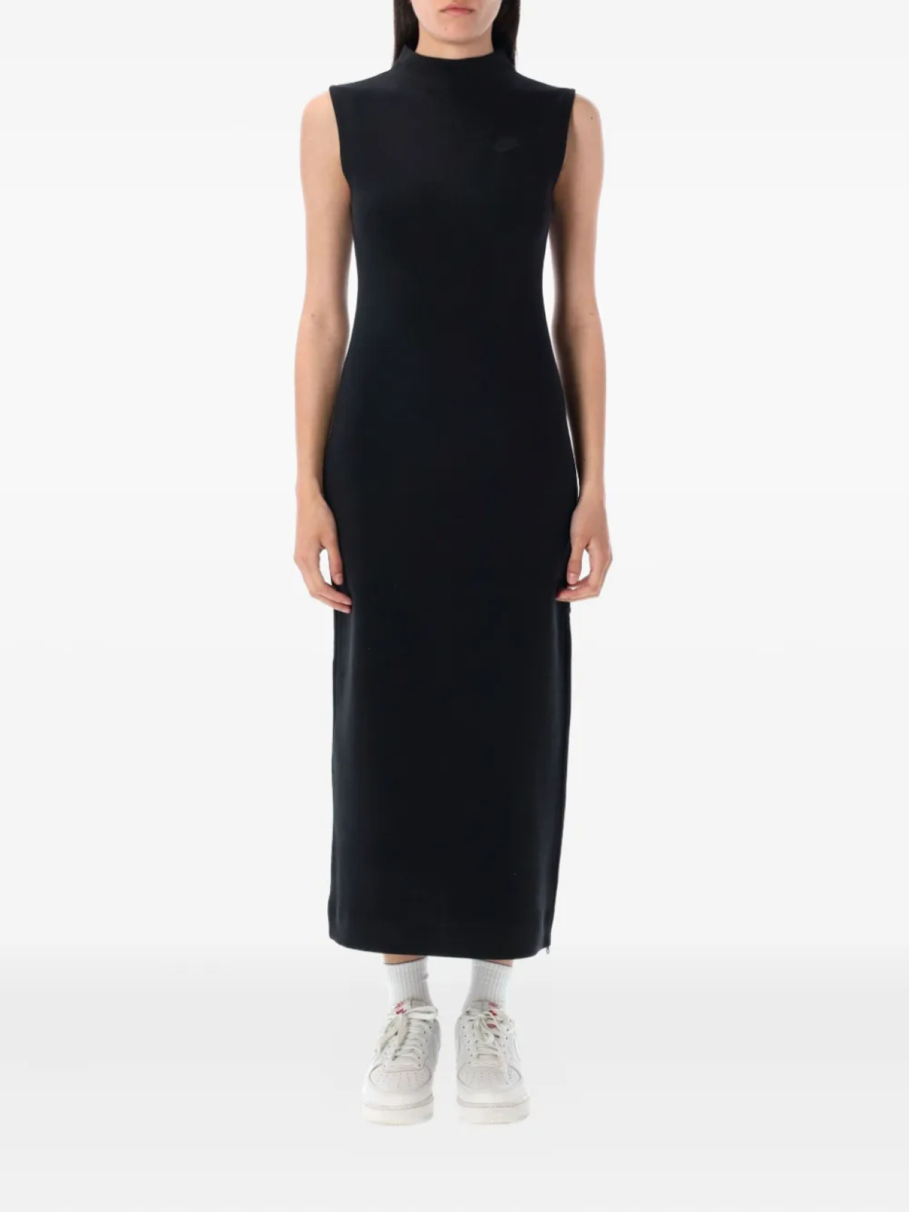 Платье макси без рукавов с логотипом Nike, черный
Платье макси без рукавов с логотипом Nike, черный