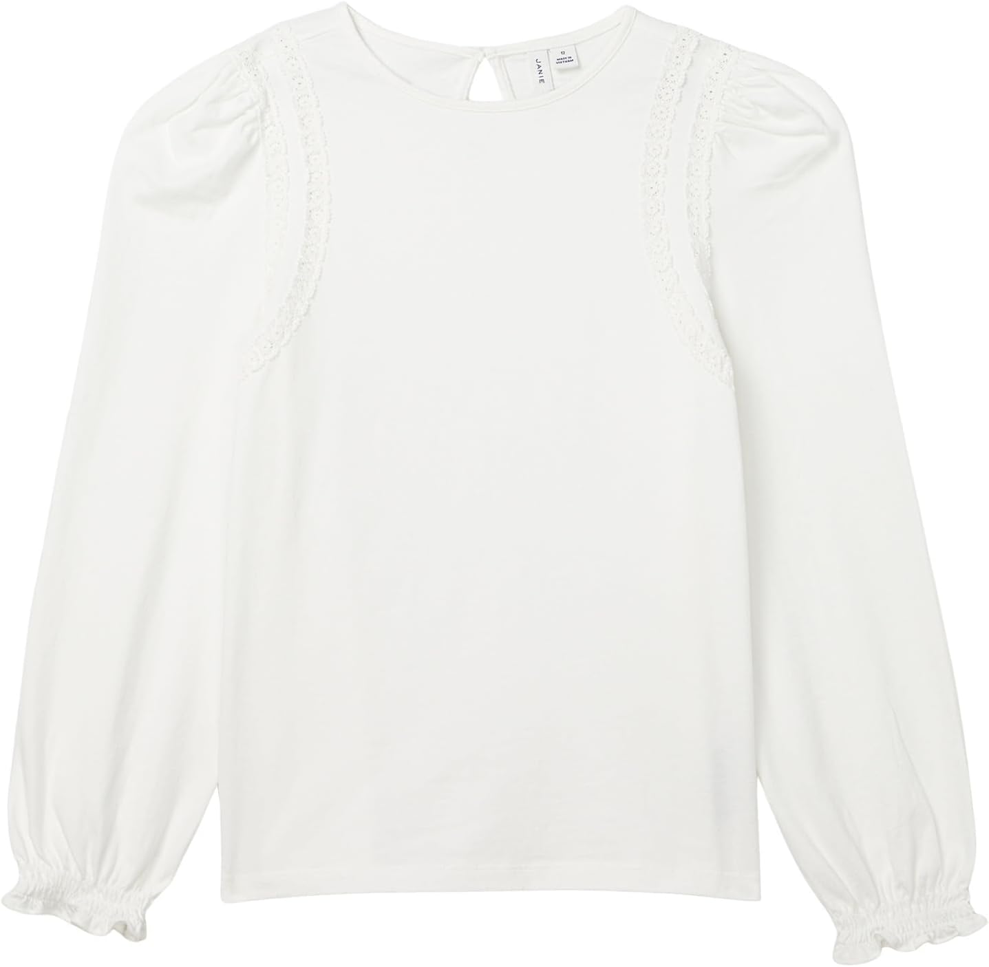 Вязаный топ с отделкой Janie and Jack, White
Вязаный топ с отделкой Janie and Jack, White