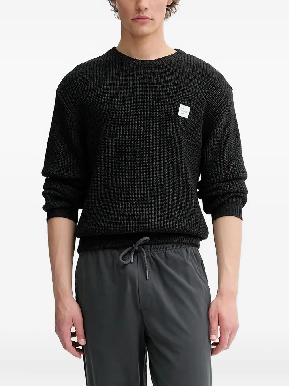 Свитер ребристой вязки с нашивкой-логотипом American Vintage, серый
Свитер ребристой вязки с нашивкой-логотипом American Vintage, серый