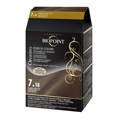 Orovivo Color Elixir 7.18 Шоколадный ледяной блондин Biopoint
Orovivo Color Elixir 7.18 Шоколадный ледяной блондин Biopoint