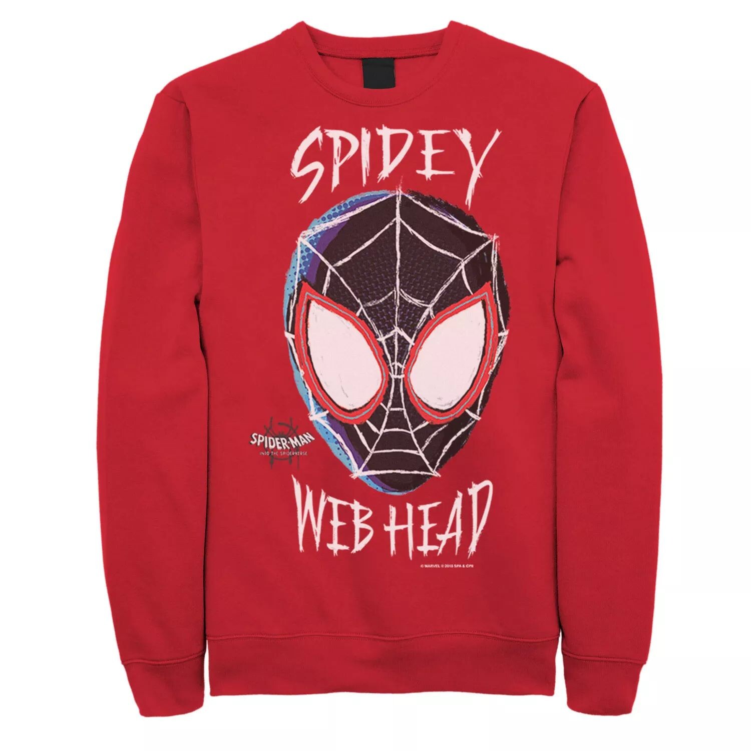 Мужской флисовый пуловер с рисунком Marvel Spiderverse Spidey Web Head
Мужской флисовый пуловер с рисунком Marvel Spiderverse Spidey Web Head