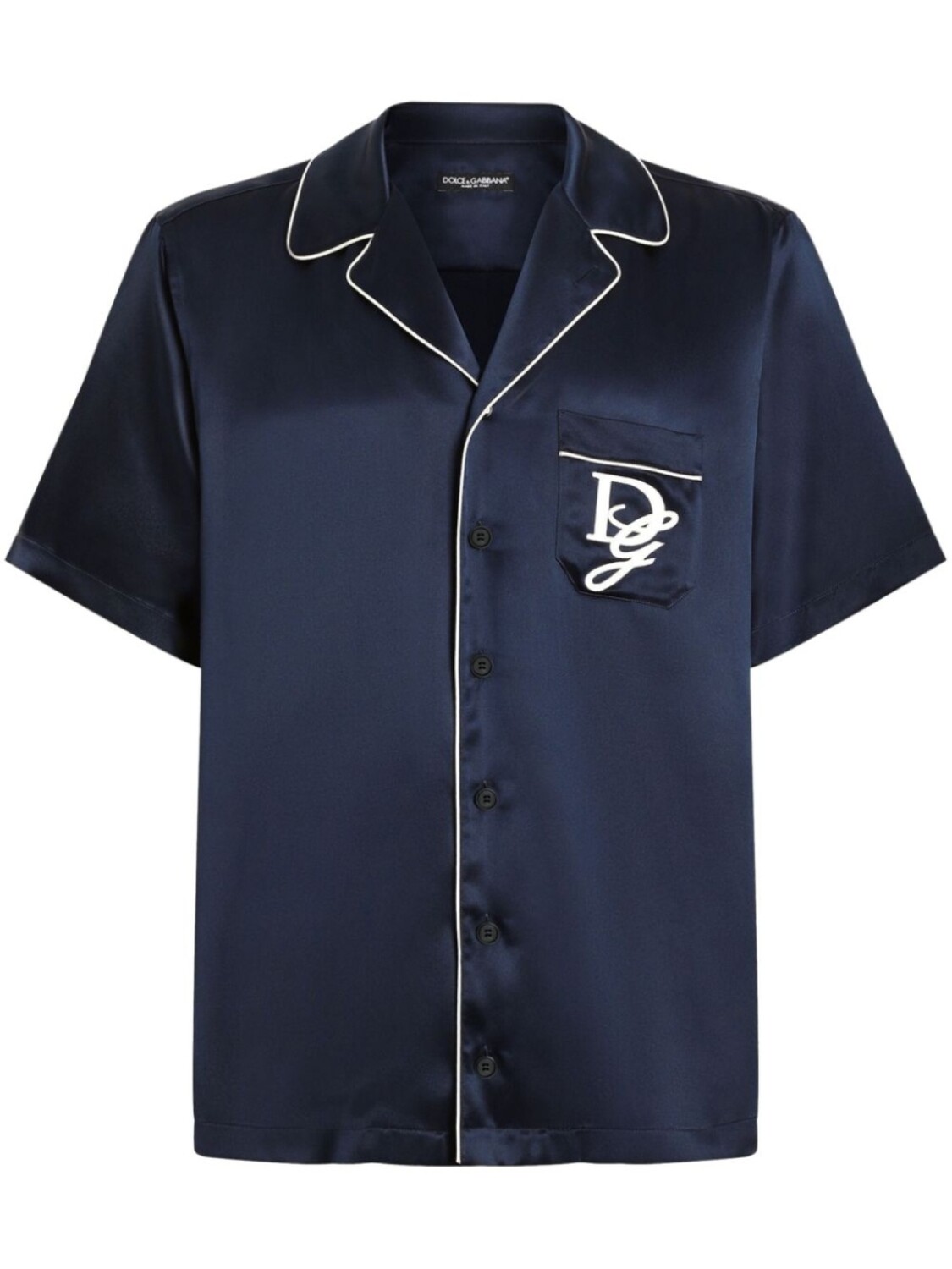 Рубашка с вышитым логотипом Dolce & Gabbana, синий
Рубашка с вышитым логотипом Dolce & Gabbana, синий