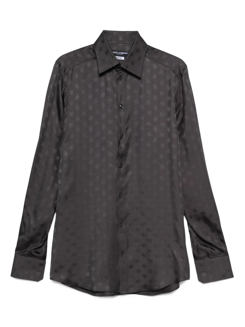 Шелковая рубашка с логотипом DOLCE & GABBANA, серый
Шелковая рубашка с логотипом DOLCE & GABBANA, серый