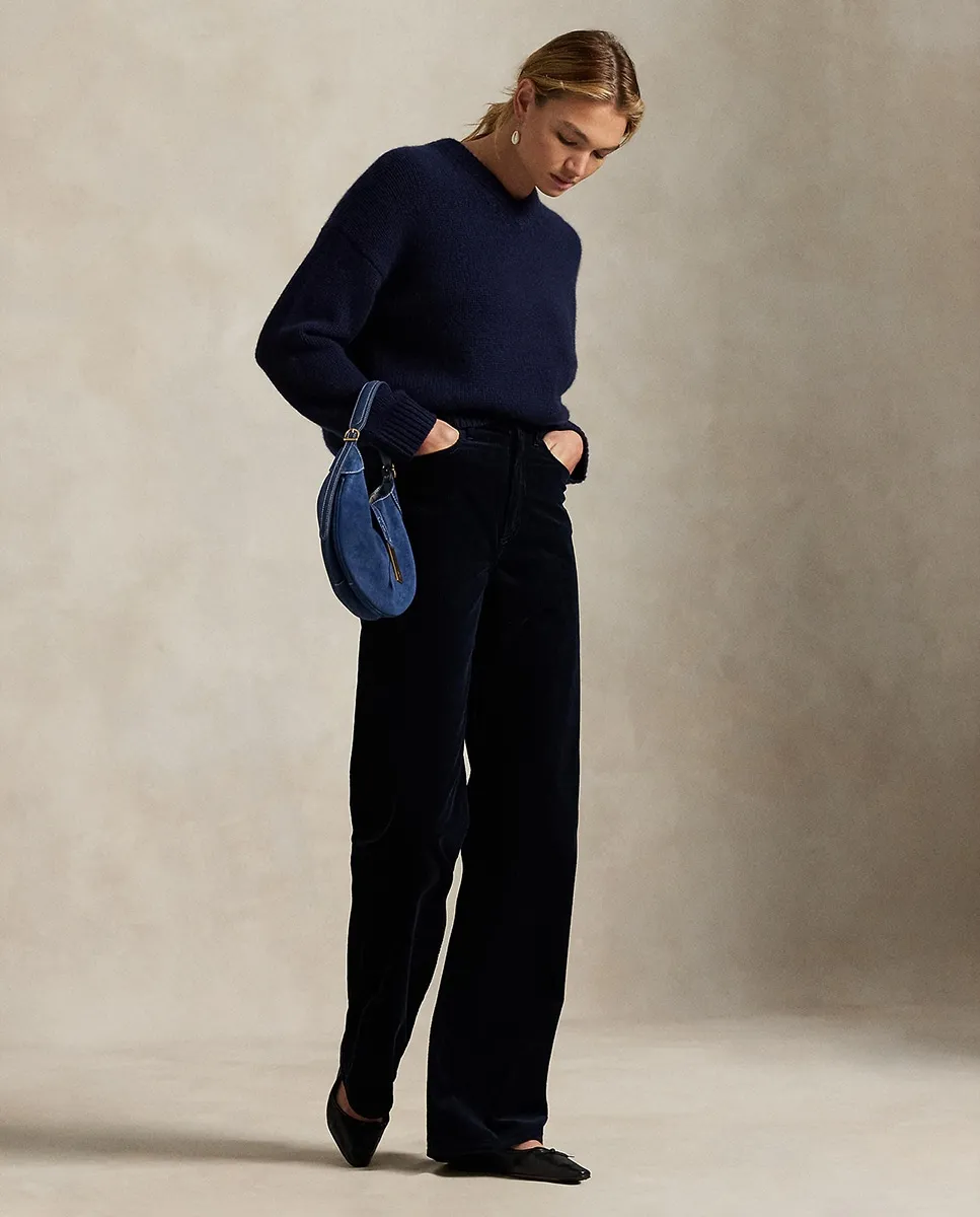 Широкие женские хлопковые брюки Polo Ralph Lauren, темно-синий
Широкие женские хлопковые брюки Polo Ralph Lauren, темно-синий