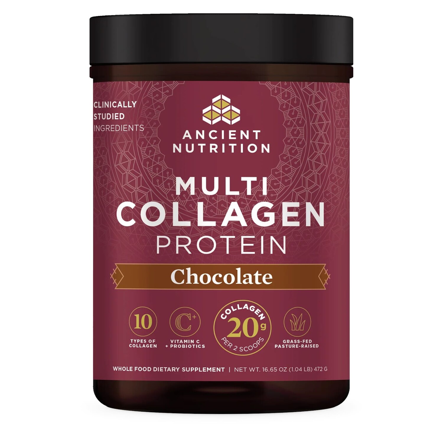 Коллаген Ancient Nutrition Multi Protein 10 Types Vitamin C + Probiotics Chocolate, 472 г
Коллаген Ancient Nutrition Multi Protein 10 Types Vitamin C + Probiotics Chocolate, 472 г