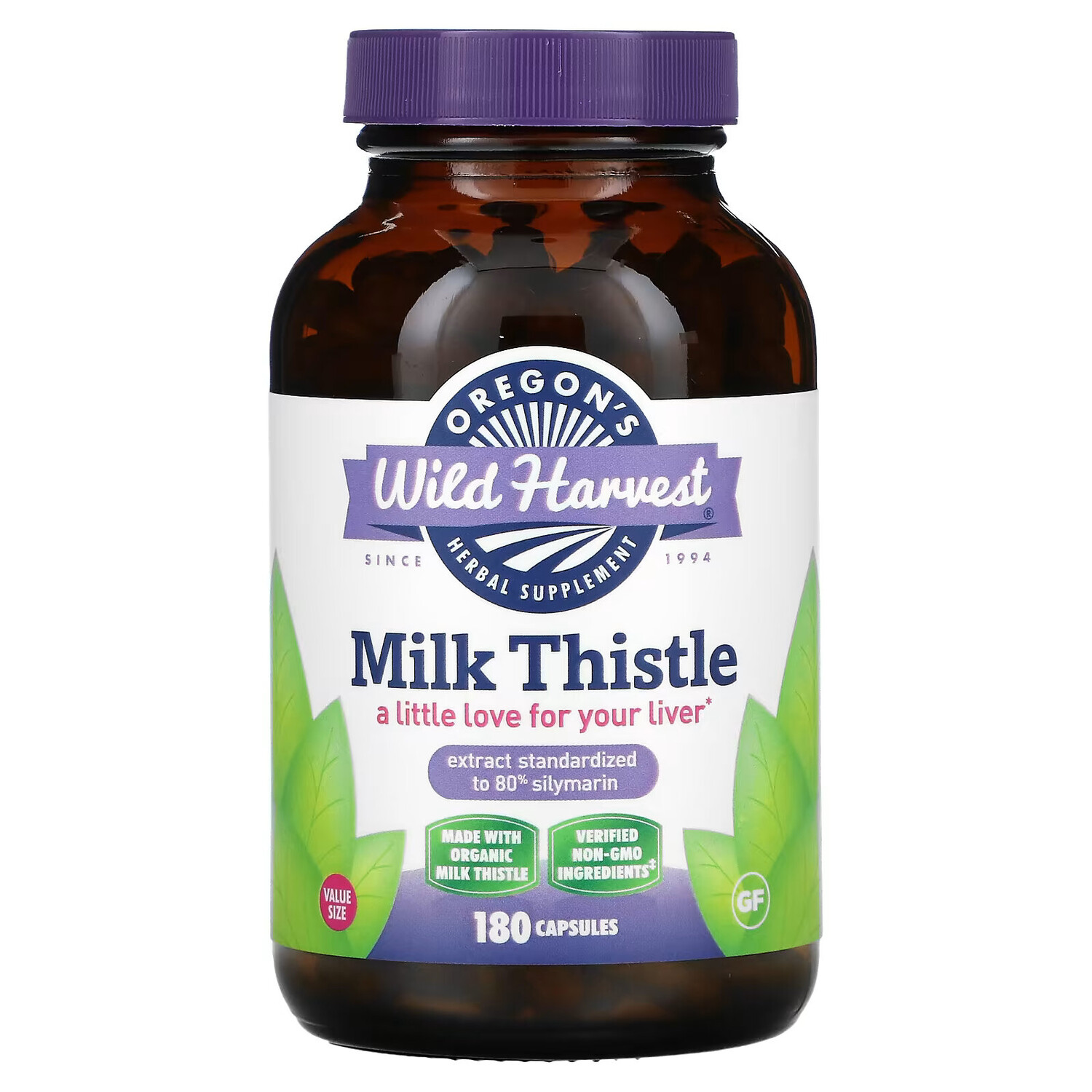 Oregon's Wild Harvest, расторопша, 180 капсул
Oregon's Wild Harvest, расторопша, 180 капсул