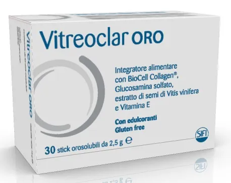 Vitreoclar Oro 30 Растворимые в пакетиках добавки для соединительных тканей
Vitreoclar Oro 30 Растворимые в пакетиках добавки для соединительных тканей