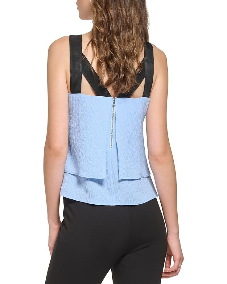 Блуза DKNY Sleeveless Contrast Strap Crepe Blouse, цвет Frosting Blue
Блуза DKNY Sleeveless Contrast Strap Crepe Blouse, цвет Frosting Blue