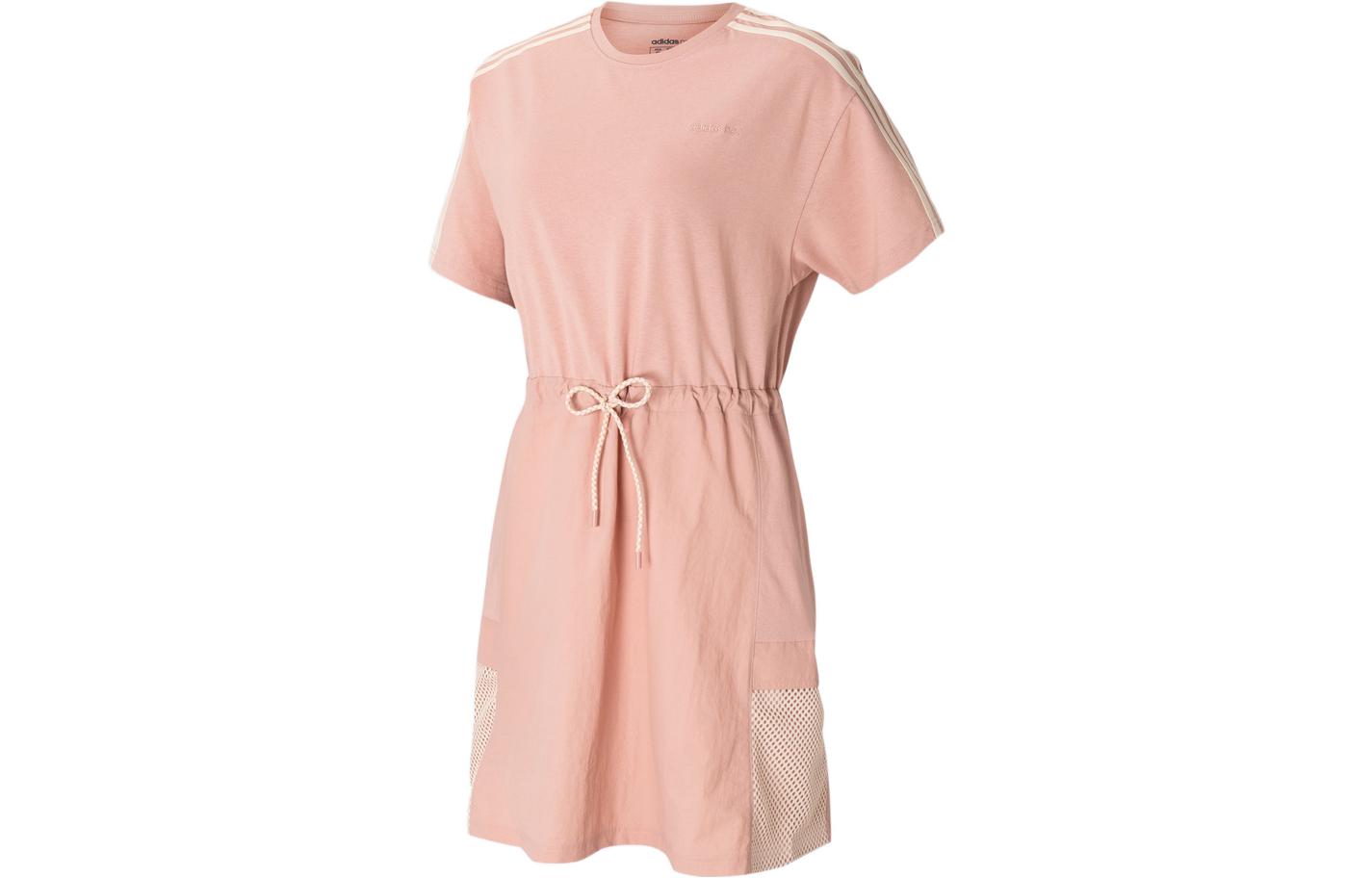 Женское розовое короткое платье с коротким рукавом Adidas Neo
Женское розовое короткое платье с коротким рукавом Adidas Neo