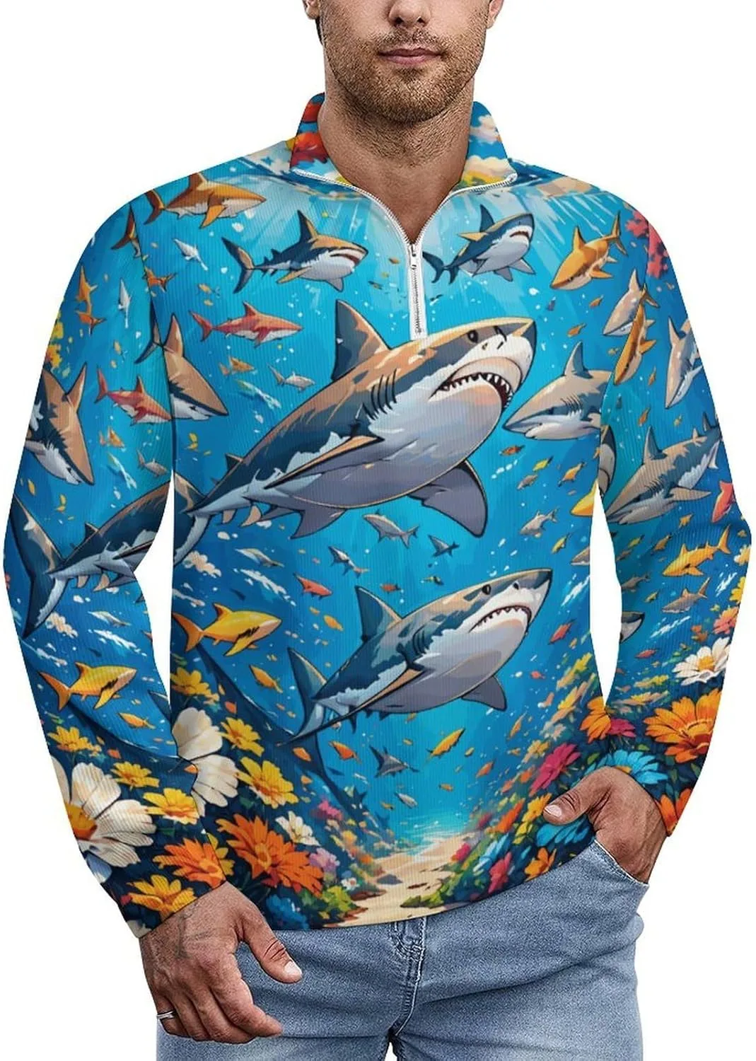 Zakqeik Zebra Print мужская толстовка на молнии легкая с длинным рукавом и воротником-стойкой
Zakqeik Zebra Print мужская толстовка на молнии легкая с длинным рукавом и воротником-стойкой