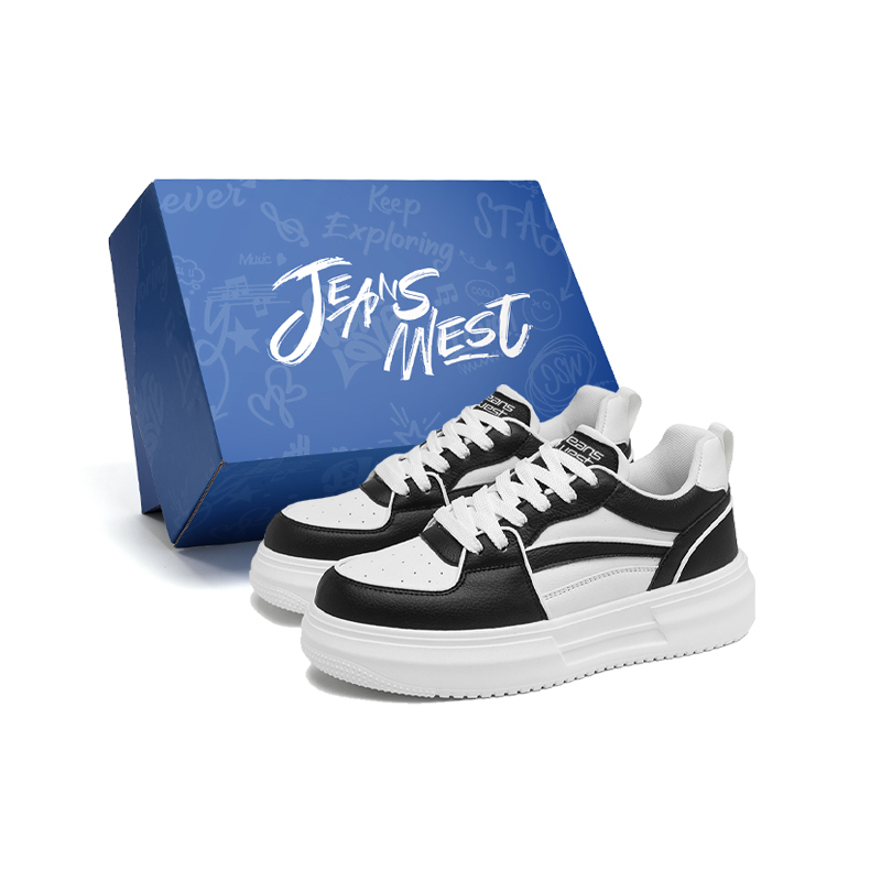 JEANSWEST Амортизирующие износостойкие низкие круглоносые шнурованные платформенные нишевые модные скейтерские кроссовки мужские - черные, цвет Black
JEANSWEST Амортизирующие износостойкие низкие круглоносые шнурованные платформенные нишевые модные скейтерские кроссовки мужские - черные, цвет Black