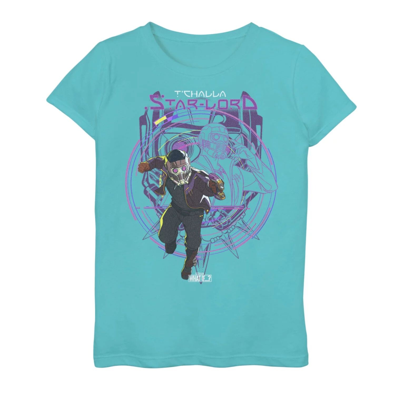 Футболка с рисунком «Marvel What If T'Challa Star Lord Circle» для девочек 7–16 лет Marvel
Футболка с рисунком «Marvel What If T'Challa Star Lord Circle» для девочек 7–16 лет Marvel