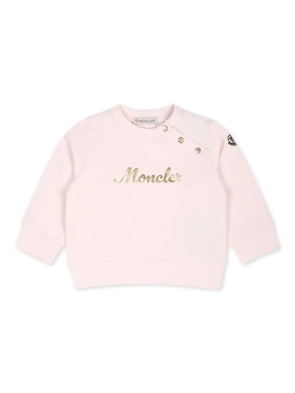 Толстовка с логотипом Moncler Enfant, розовый 
Толстовка с логотипом Moncler Enfant, розовый