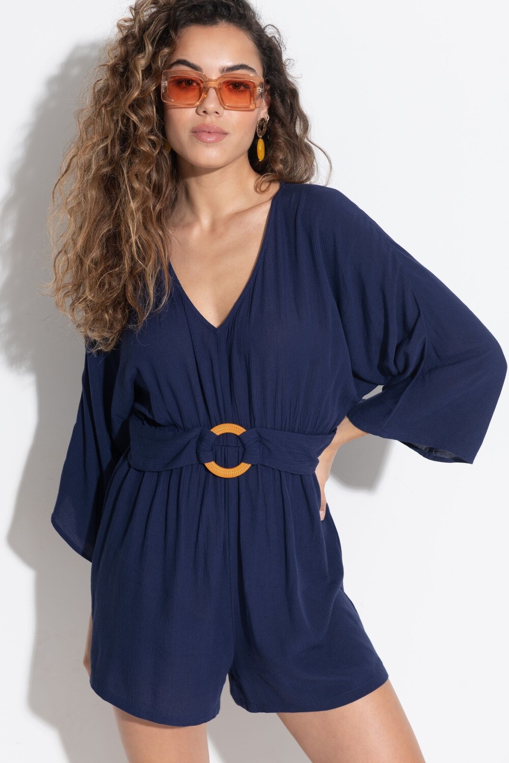 Пляжный комбинезон Lenzing ecovero из вискозы с жатым узором и кольцами Pour Moi, синий
Пляжный комбинезон Lenzing ecovero из вискозы с жатым узором и кольцами Pour Moi, синий