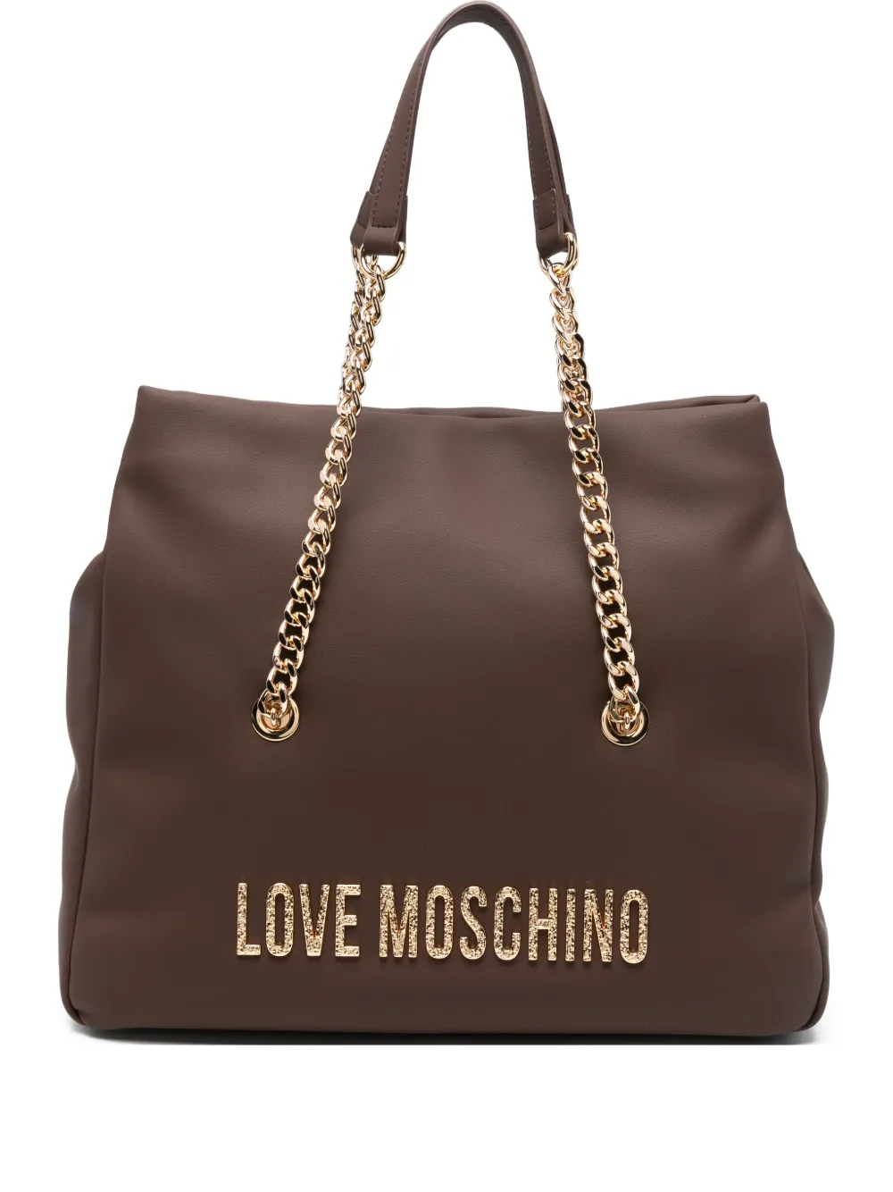 Сумка-тоут с цепочкой Love Moschino, коричневый
Сумка-тоут с цепочкой Love Moschino, коричневый