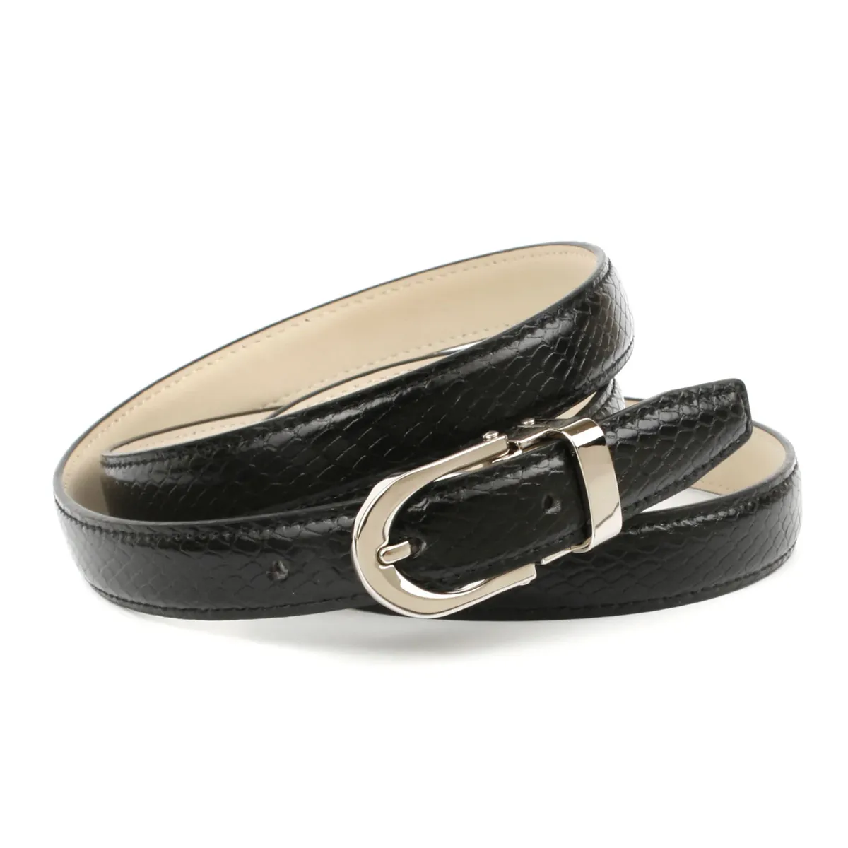 Кожаный ремень Anthoni Crown, узкой формы, с небольшой застежкой и тиснением под рептилию, черный
Кожаный ремень Anthoni Crown, узкой формы, с небольшой застежкой и тиснением под рептилию, черный