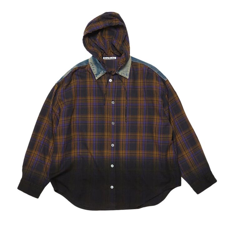 Рубашка Acne Studios Check Button-Up Shirt Purple/Brown, коричневый 
Рубашка Acne Studios Check Button-Up Shirt Purple/Brown, коричневый