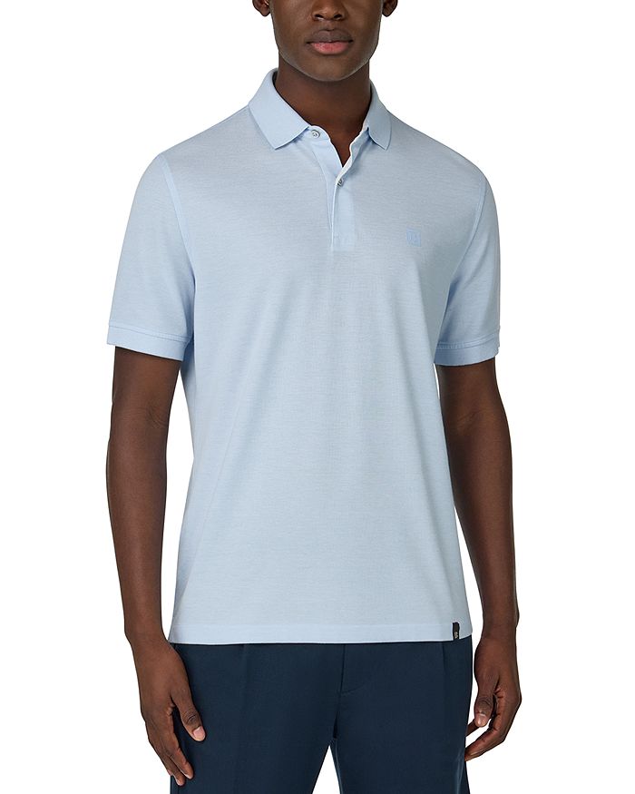 Хлопковая пике-поло Boggi Milano, синий 
Хлопковая пике-поло Boggi Milano, синий