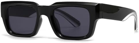 Модные квадратные солнцезащитные очки с градиентным переходом для мужчин в стиле панк, с широкими дужками, солнцезащитные очки UV400 в стиле ретро для женщин MTZJH, Black Gray
Модные квадратные солнцезащитные очки с градиентным переходом для мужчин в стиле панк, с широкими дужками, солнцезащитные очки UV400 в стиле ретро для женщин MTZJH, Black Gray