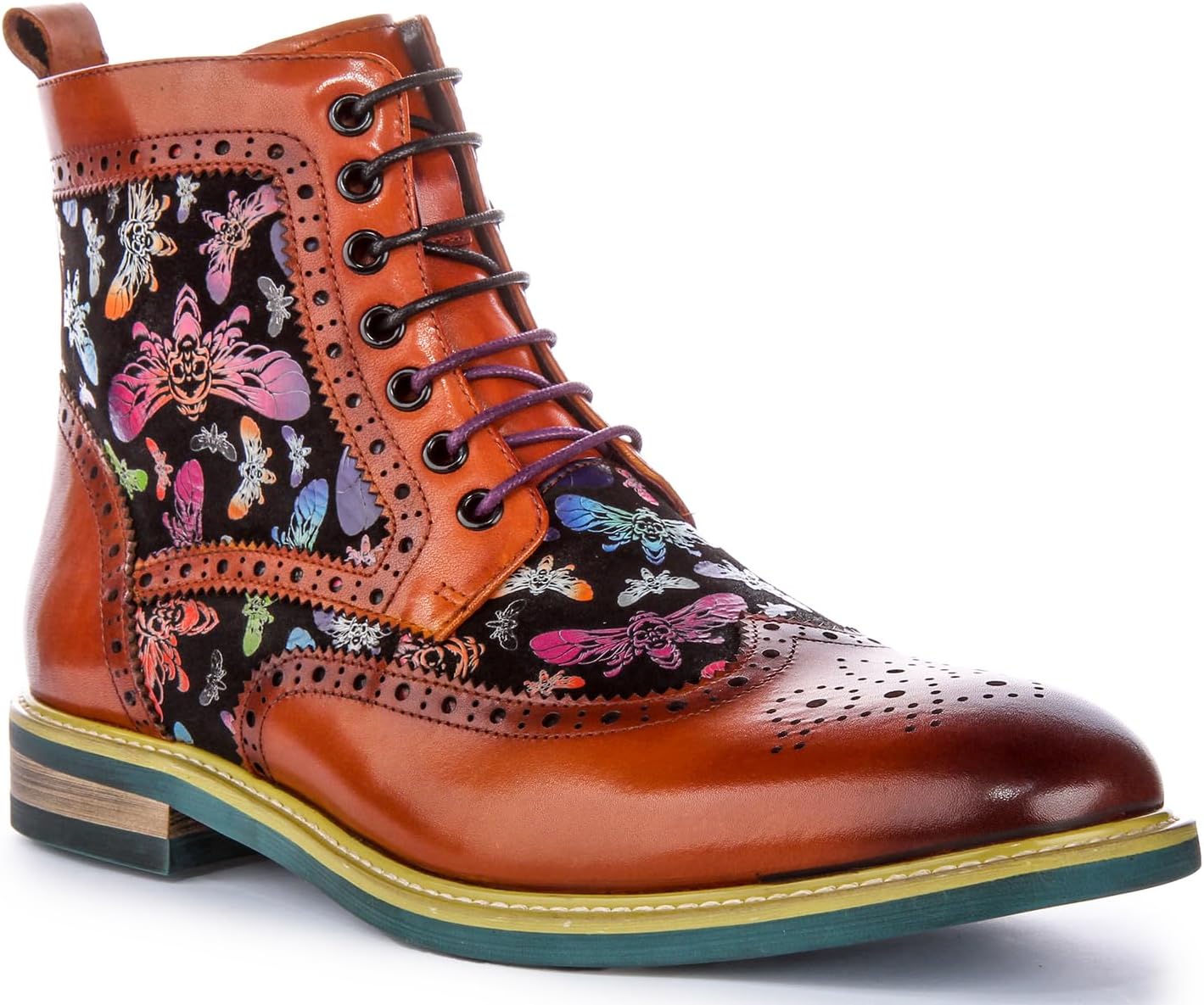 JUSTINREESS ENGLAND Мужские ботинки-броги с рисунком бабочки Hi Kennedy, коричневый
JUSTINREESS ENGLAND Мужские ботинки-броги с рисунком бабочки Hi Kennedy, коричневый